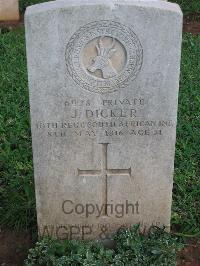 Dar Es Salaam War Cemetery - Dicker, J